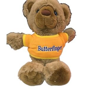 Vintage 1987 Nabisco Butterfinger Sweater Teddy Bear Plush Stuffed Animal Toy